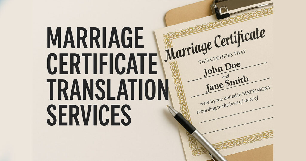 Marriage Certificate Translation Services