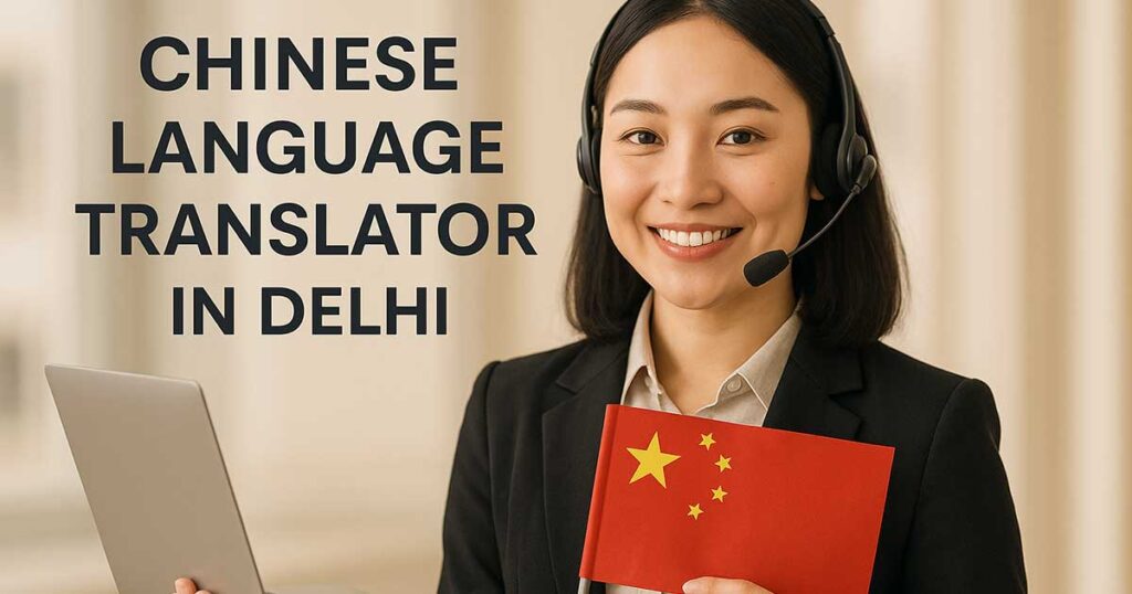 write a web blog for "Chinese language translator in delhi "